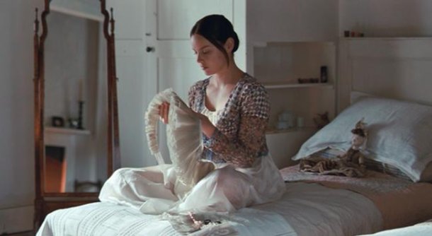 Fanny Brawne Sewing in Bright Star (2009) by Jane Campion